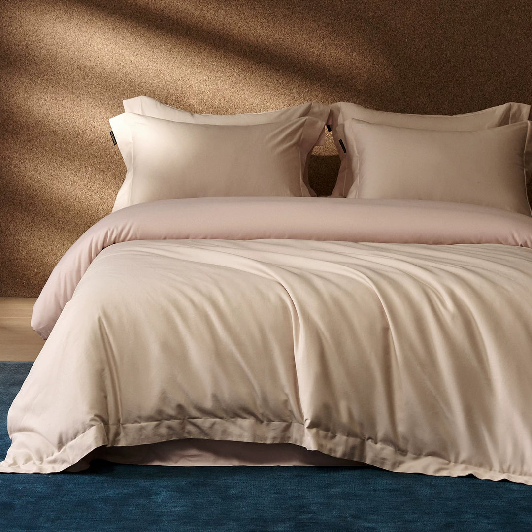Luxuriös Wendbare Baumwollsatin Bettbezug Set