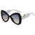 Damen Cat-Eye Sonnenbrille mit luxuriösen Metallakzenten Karnz
