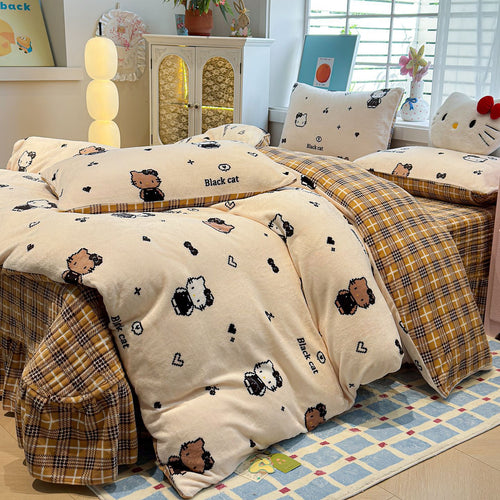 Cartoon Themed Cozy Bettwaren Set