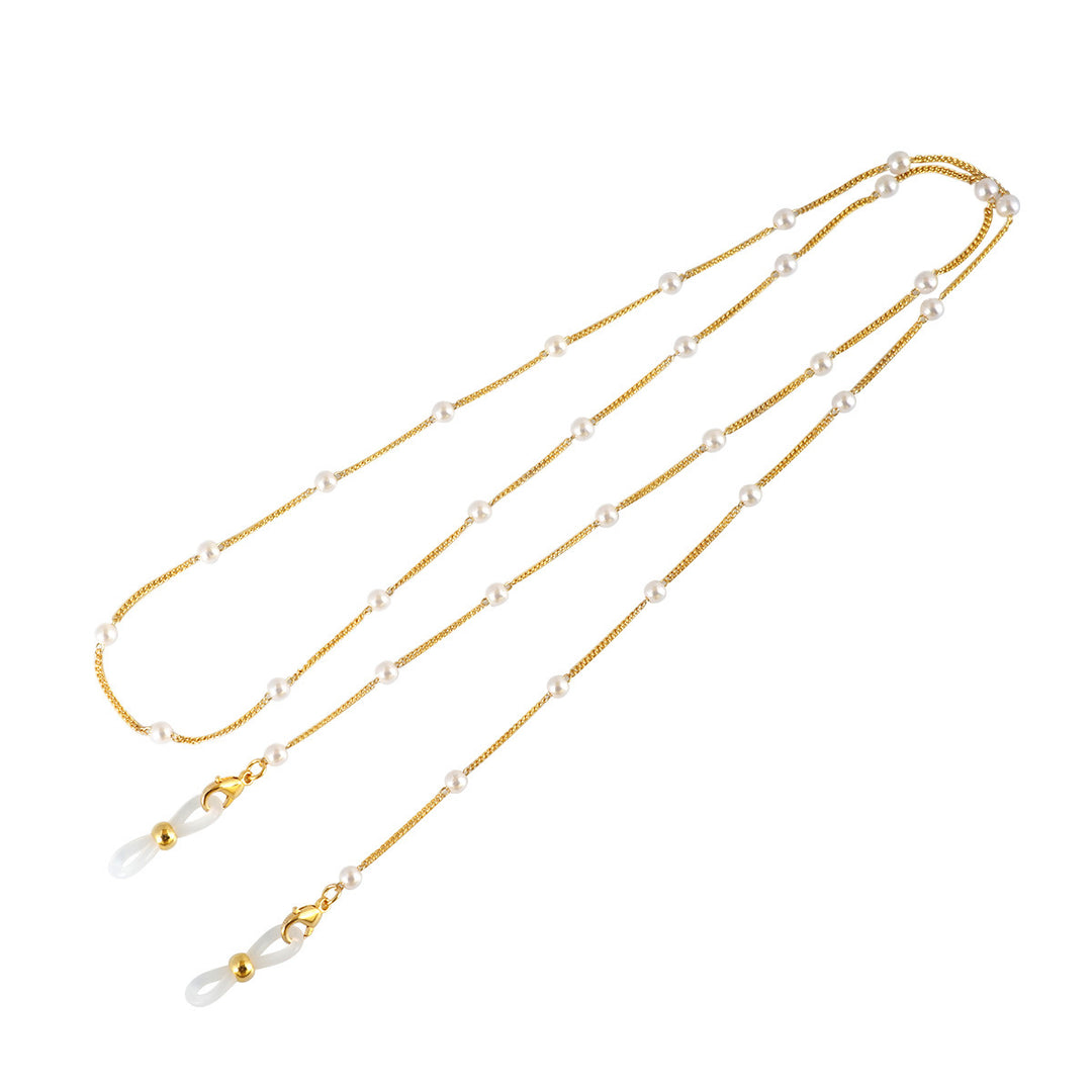 Eleganter mit Perlen verzierter Brillenhalter Karnz