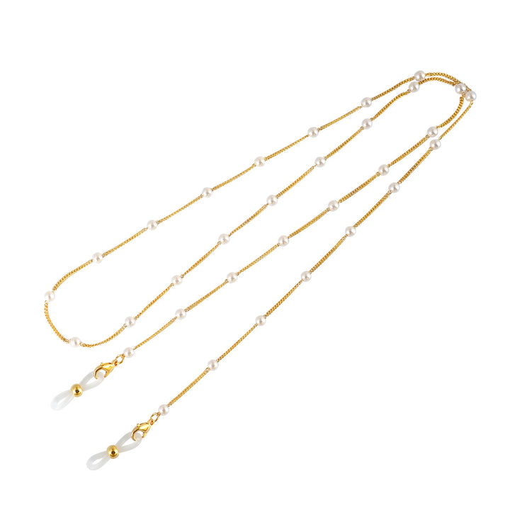 Eleganter mit Perlen verzierter Brillenhalter Karnz