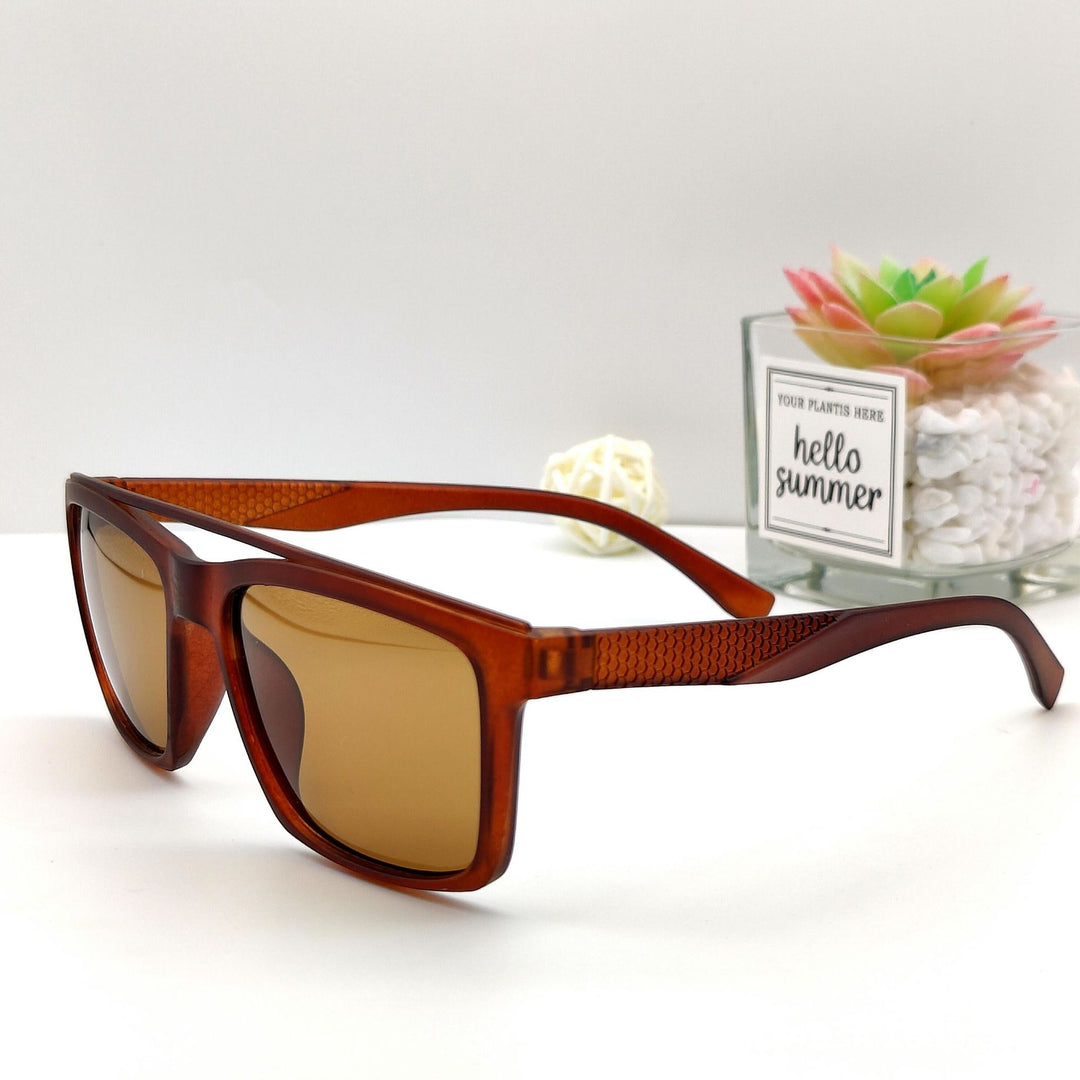 Herren trendige Sonnenbrille mit ergonomischen Rahmen und polarisierten Gläsern Karnz