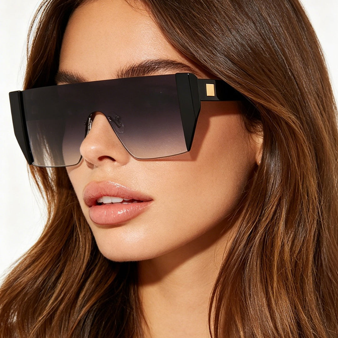 Damen Sportliche Shield Sonnenbrille Karnz