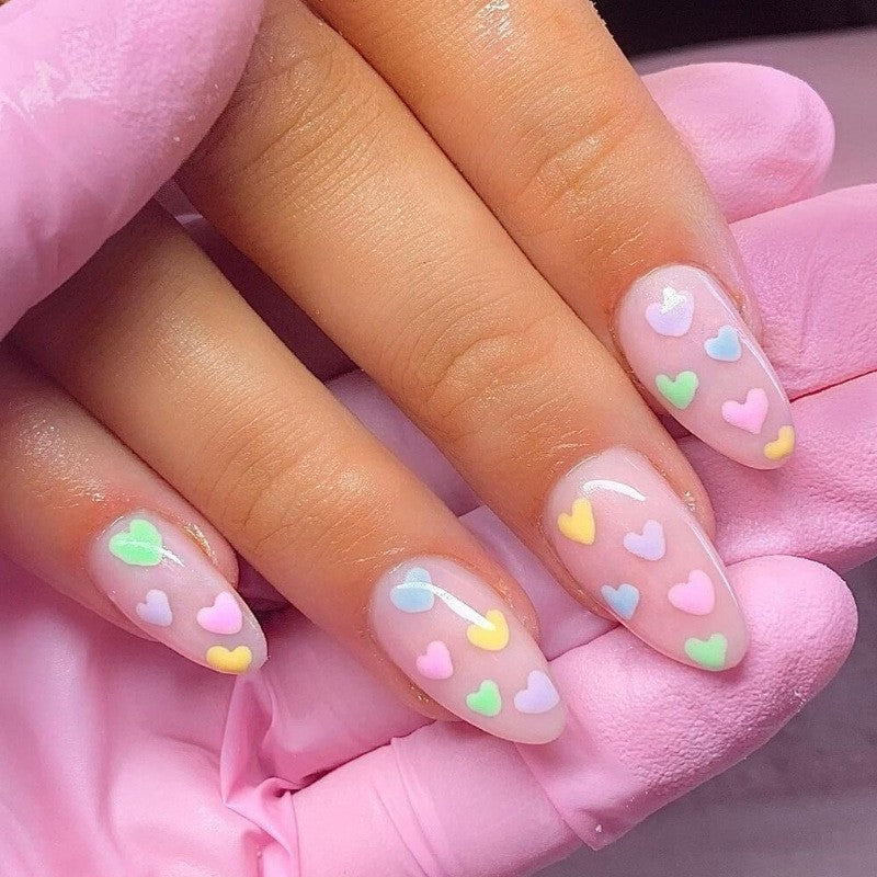 DIY dekorative Press-On Nagelset Karnz