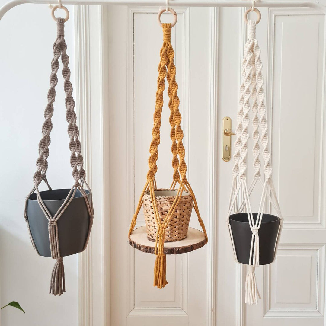 Macrame Wandbehang Dekor mit geflochtenem Design Karnz