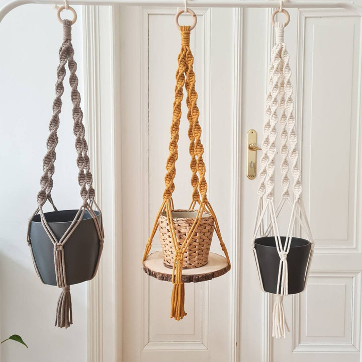 Macrame Wandbehang Dekor mit geflochtenem Design Karnz