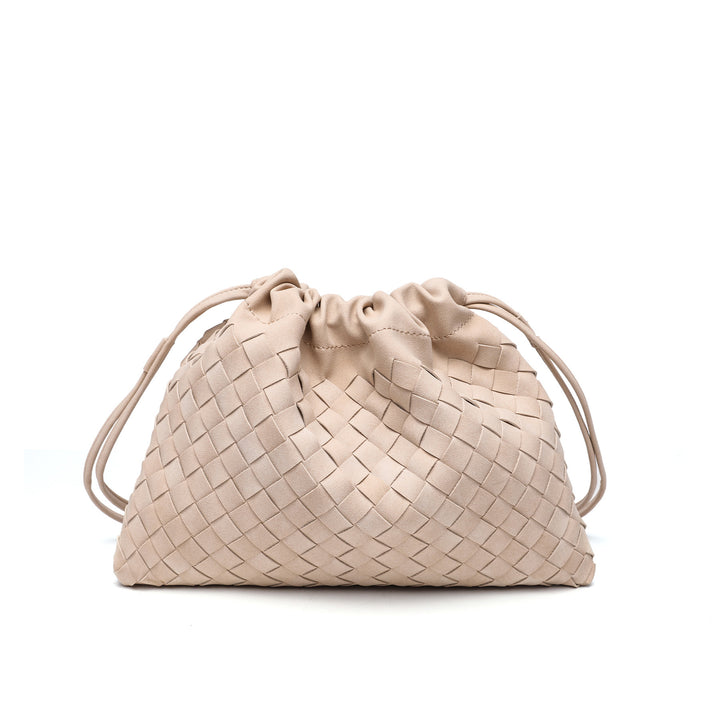 Woven Drawstring Schultertasche Karnz