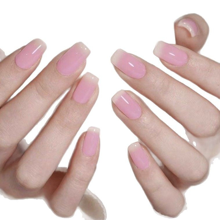 Elegante Glänzende Französische Spitze Nagelkunst Erweiterungen Karnz