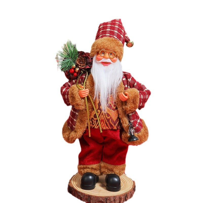 Nostalgische Weihnachtsmann Dekoration Karnz