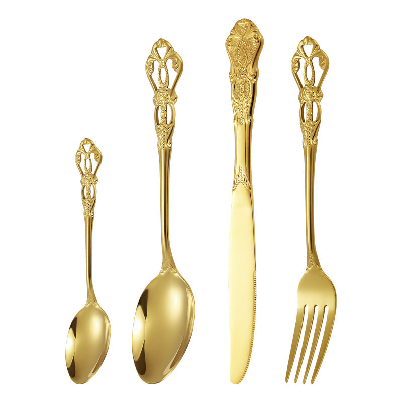 Elegante und Kunstvoll Gestaltete Salatgabel Karnz