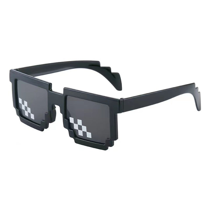 Geometric Pixelated Frame Sonnenbrille Karnz