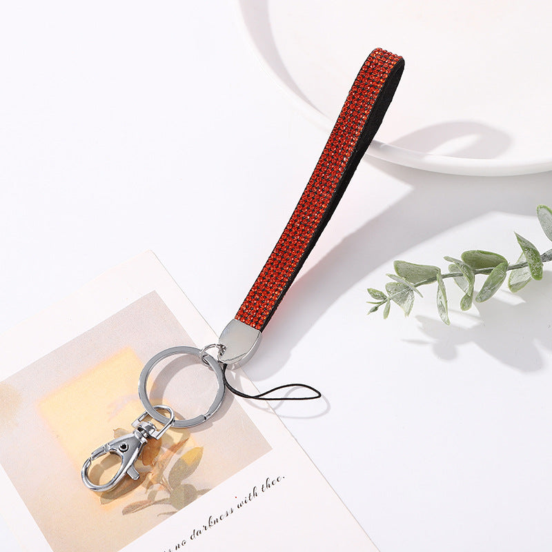 Rhinestone Akzent Schlüsselanhänger Halter Karnz