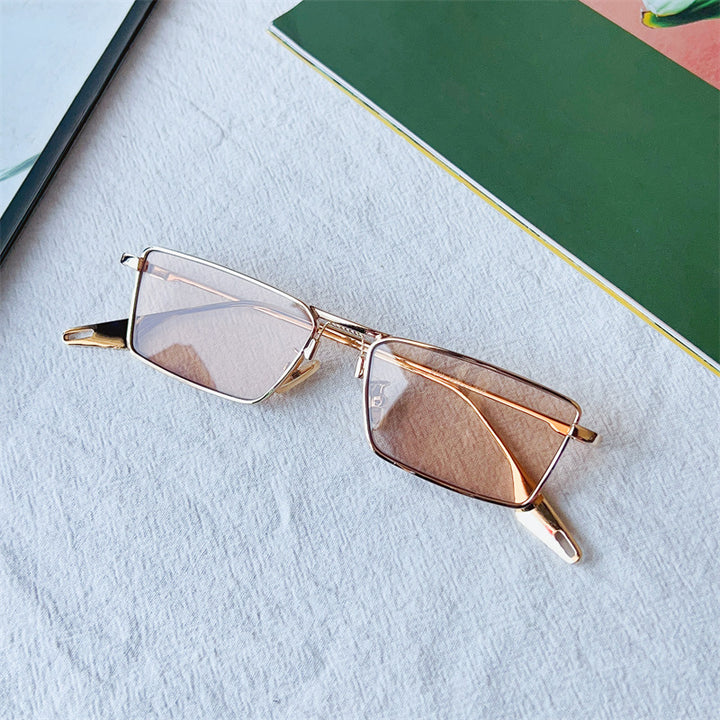 Modebewusste geometrische Fassung Sonnenbrille Karnz