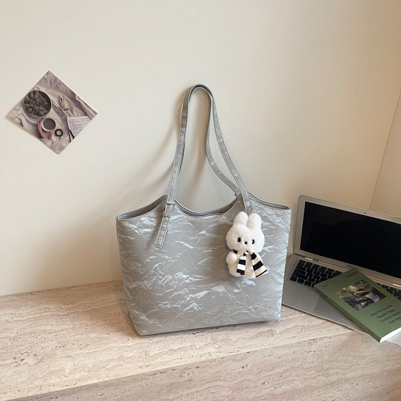 Stylische Texturierte Schultertasche Karnz