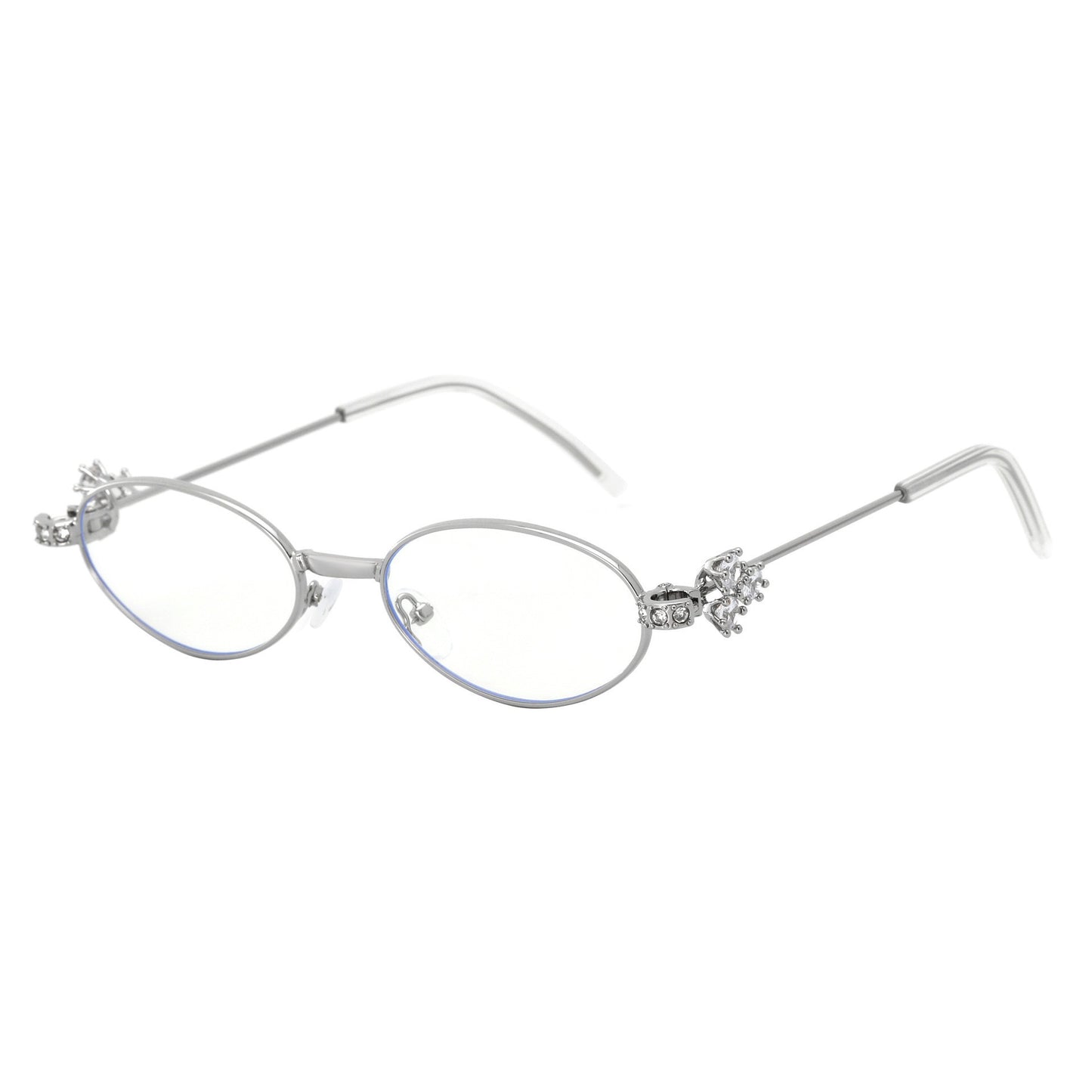 Damen Designer Sonnenbrille mit elegantem, verspiegeltem Rahmen und stilvollen Verzierungen Karnz