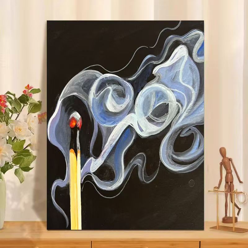 Abstract Smoke Art Print Karnz