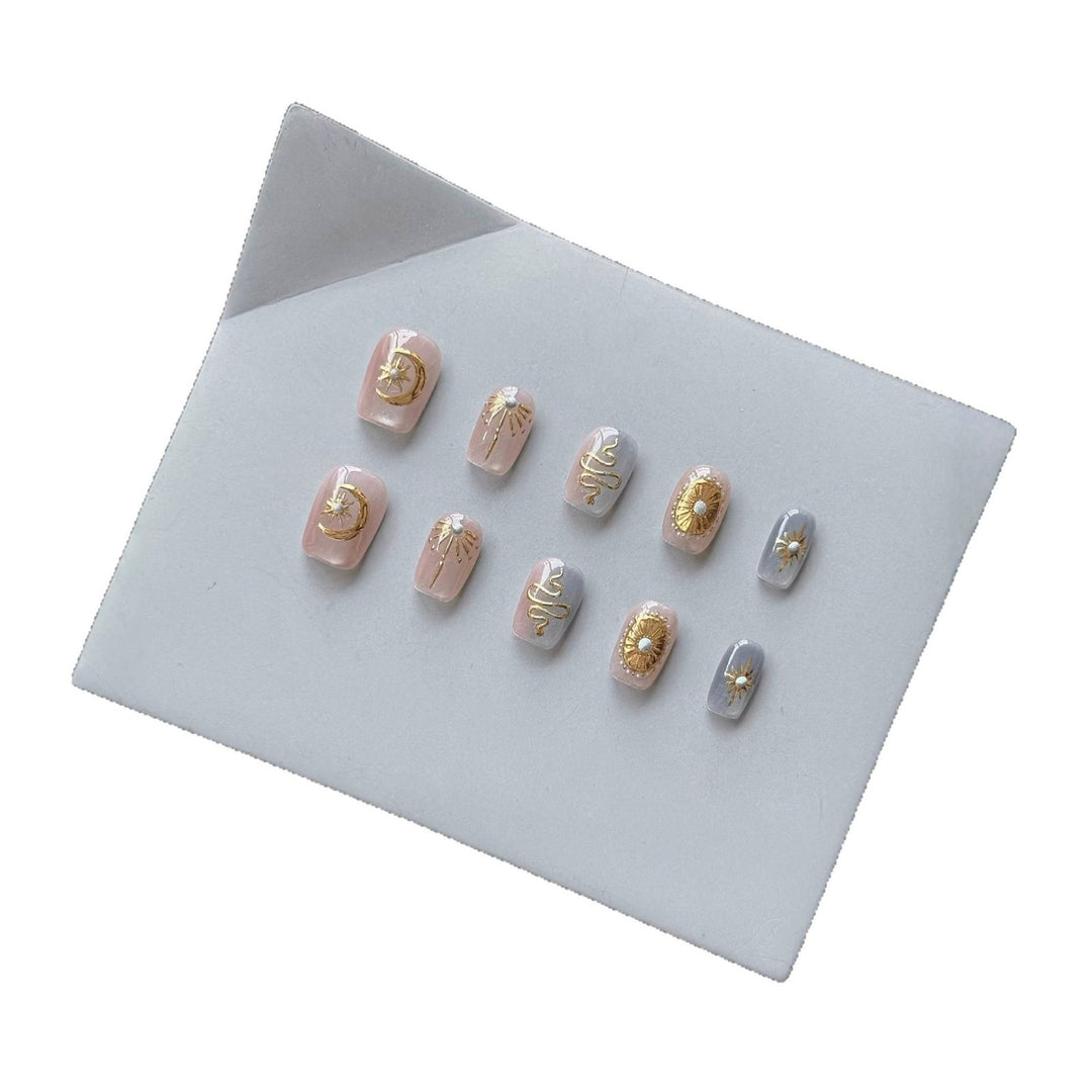 Himmels-inspirierte Press-On Nail Set