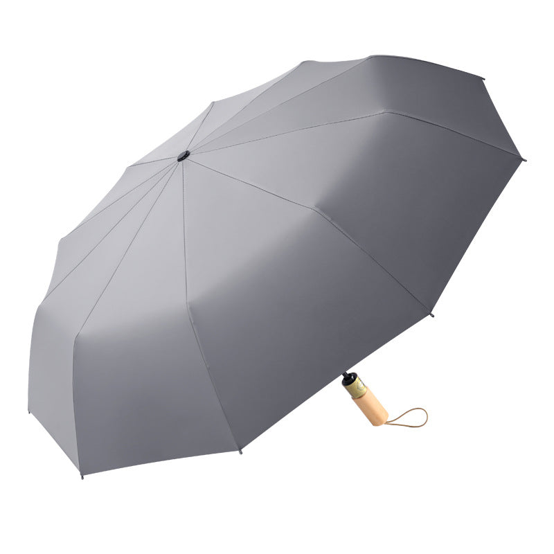 Damen eleganter Schirm mit Holzgriff und strapazierfähigem Bezug Karnz