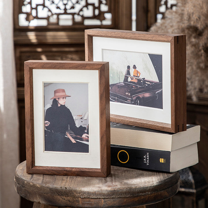 Moderner Holz-Fotorahmen