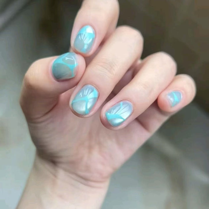 Floral Design Press-On Nägel Karnz