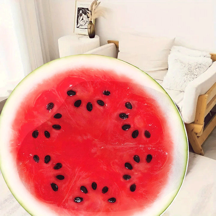 Fun Wassermelonenstück Plüschwurfdecke
