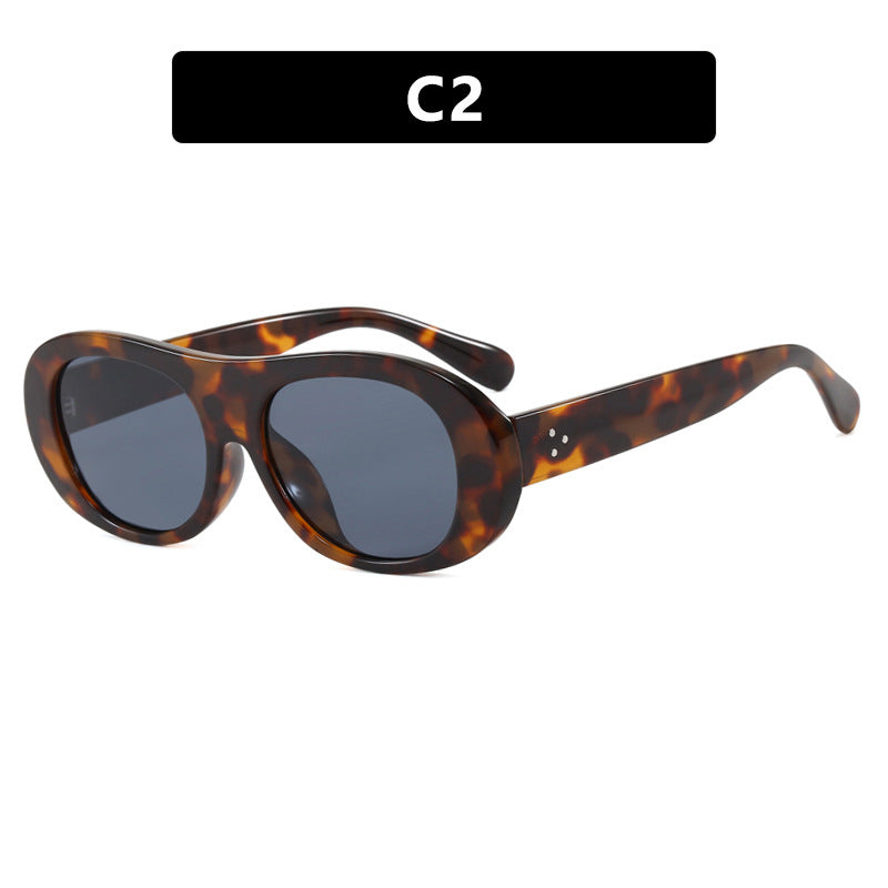 Damen modische Oversized-Sonnenbrille mit elegantem Schildkrötenmuster Karnz