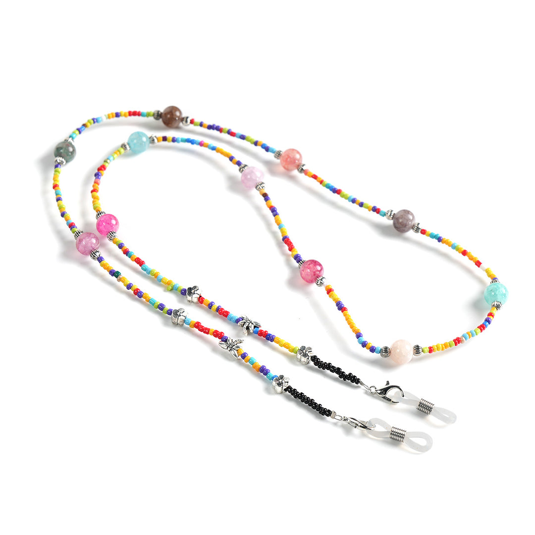 Bunte handgefertigte Perlen-Brillenband Karnz