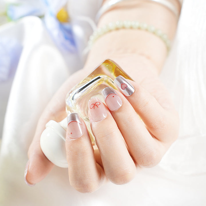 Romantisches Herz-Themen Druck-Nagelset Karnz