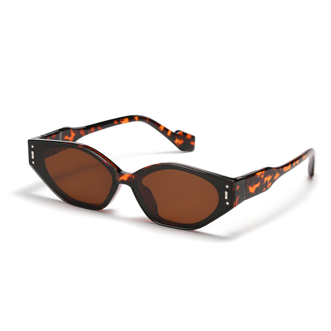 Damen geometrische Sonnenbrille im futuristischen Design Karnz