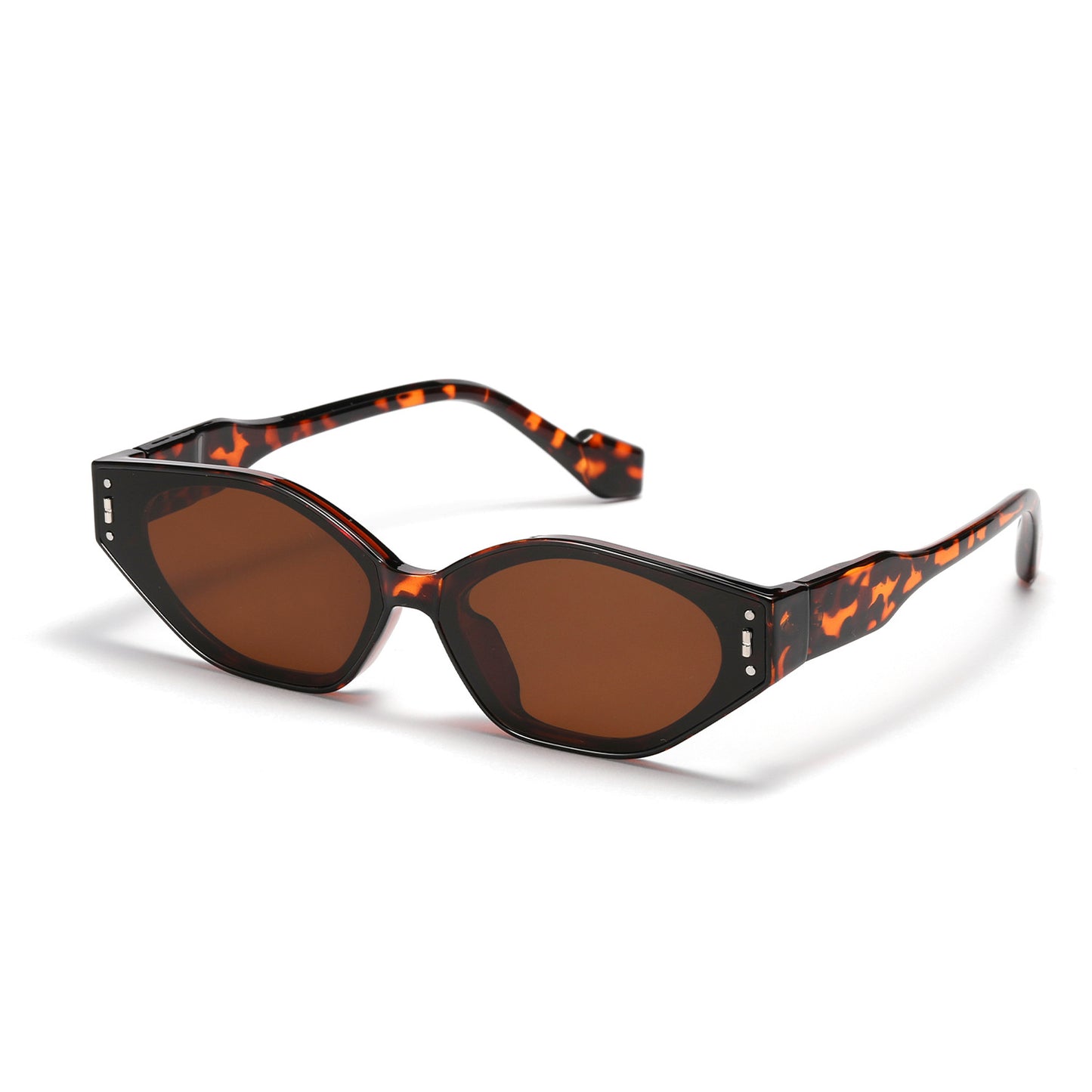 Damen geometrische Sonnenbrille im futuristischen Design Karnz