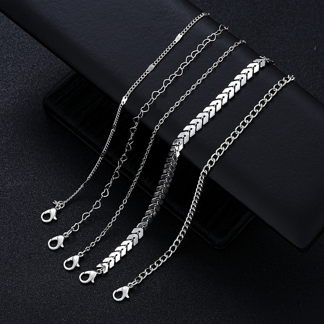 Mehrlagiges Kettenarmband-Set Karnz