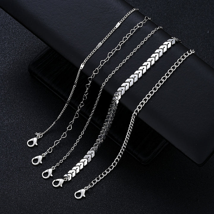 Mehrlagiges Kettenarmband-Set Karnz
