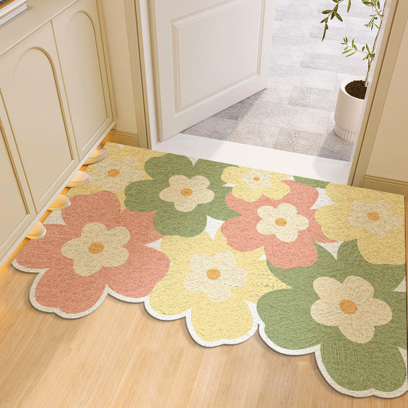 Florales Druck Dekorativer Teppich