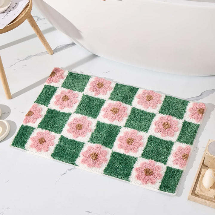 Florales Quadratmuster Badetuch