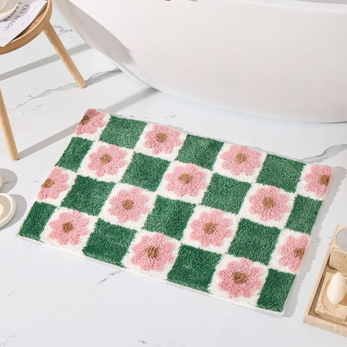 Florales Quadratmuster Badetuch