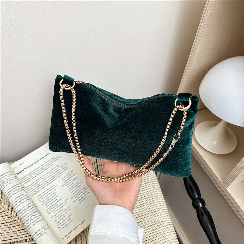 WoElegant Samt Clutch Tasche Karnz