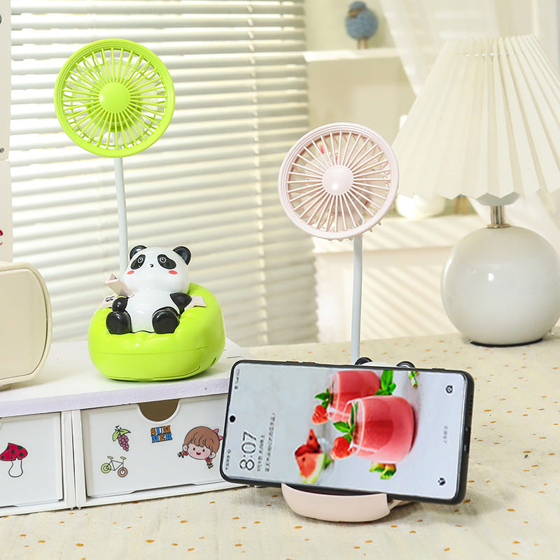 Unisex Mini Tischventilator mit süßem Panda-Design Karnz