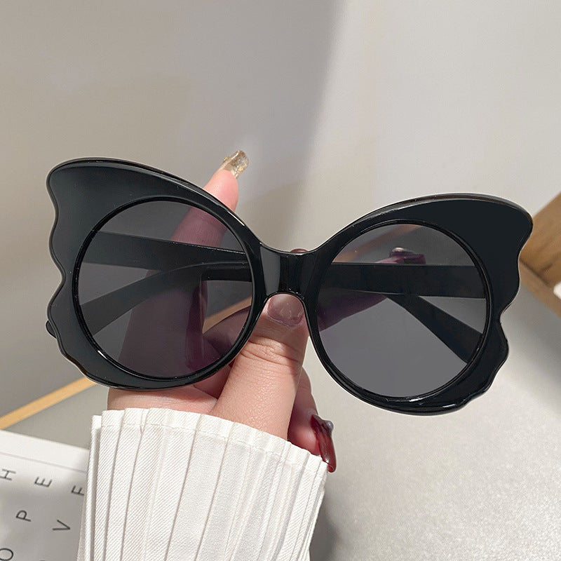 Damen Cat-Eye Sonnenbrille mit einzigartiger Rahmenführung und UV-Schutz Karnz