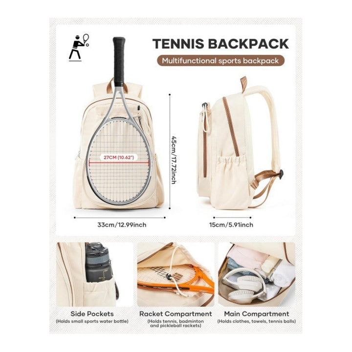 Praktischer Tennis-Rucksack mit Speziellen Schlägerfächern Karnz