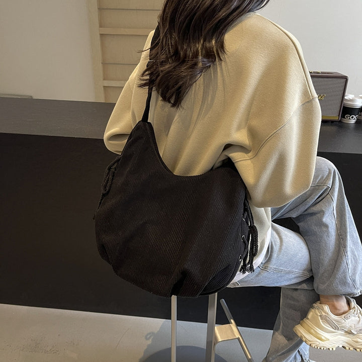 Lässig Texturierte Hobo Tasche Karnz