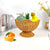 Unisex Rattan Obstschale mit eleganten Wellenlinien Karnz