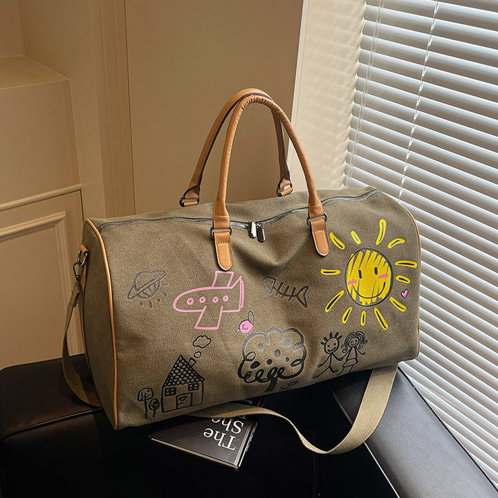 Künstlerische Kritzel Reise Duffle Tasche Karnz