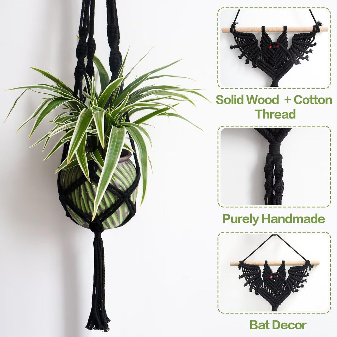 Dekorative Makramee Fledermaus Wandbehang