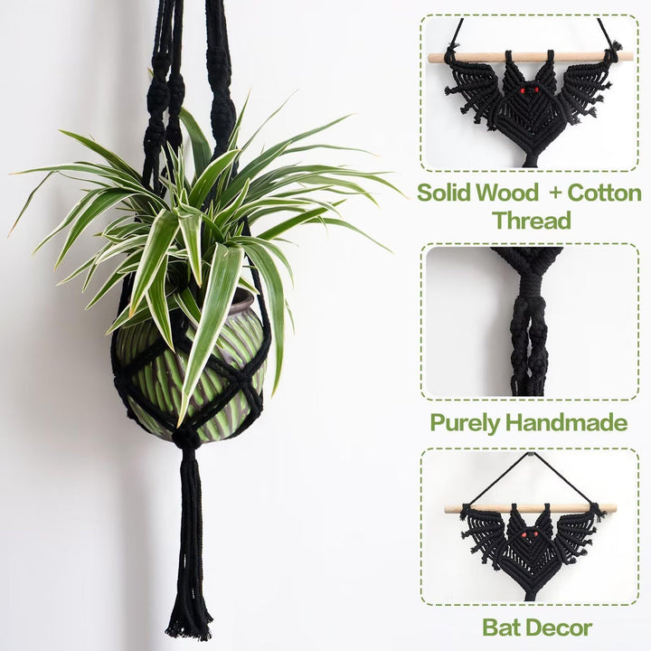 Dekorative Makramee Fledermaus Wandbehang