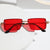 Damen Elegante quadratische Sonnenbrille mit raffinierten Rahmenakzenten Karnz