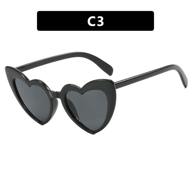 Damen Herzförmige Sonnenbrille mit polarisierenden Gläsern und hochwertigem Kunststoffrahmen Karnz