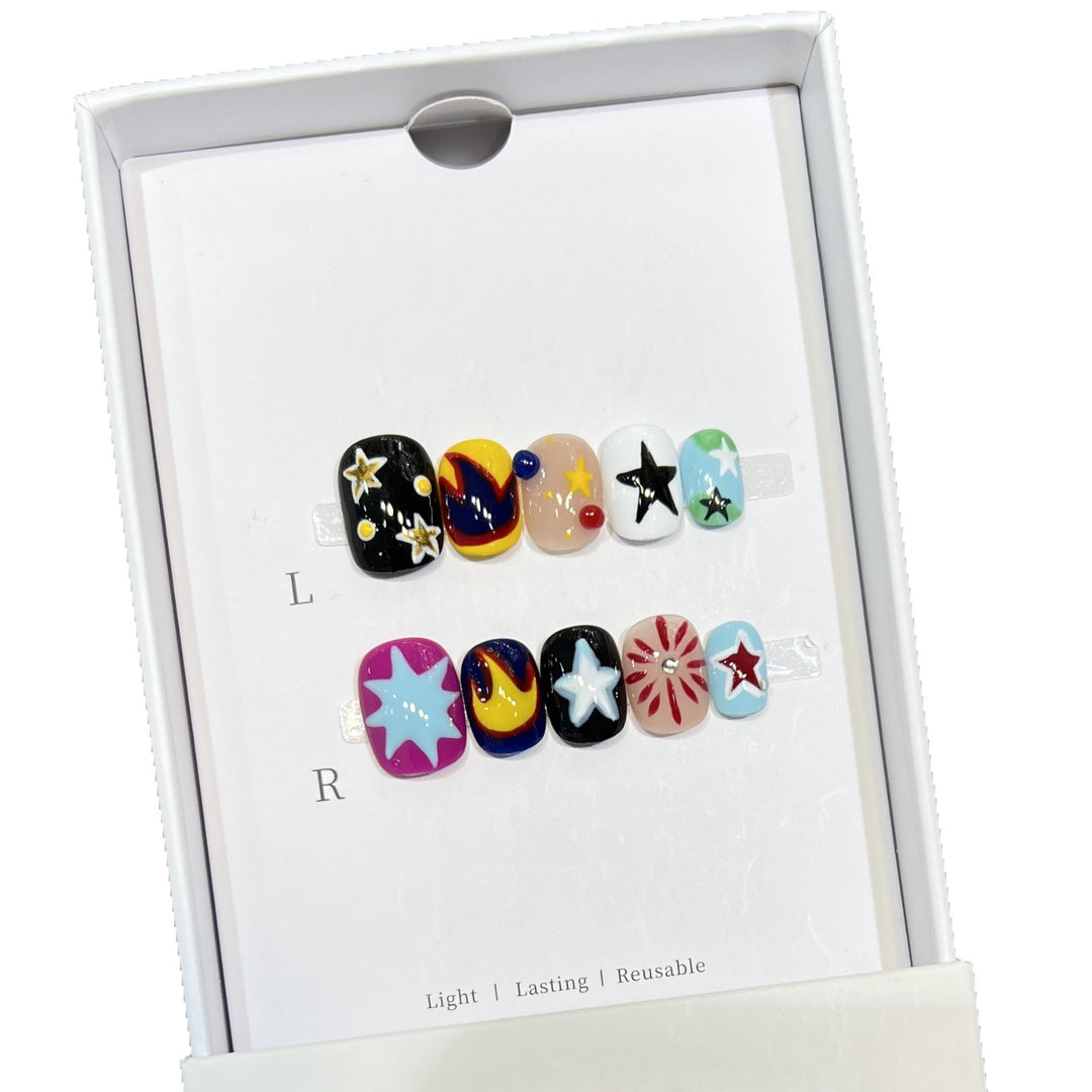 Cosmic-Themen Press-On Nagelkunst Set Karnz