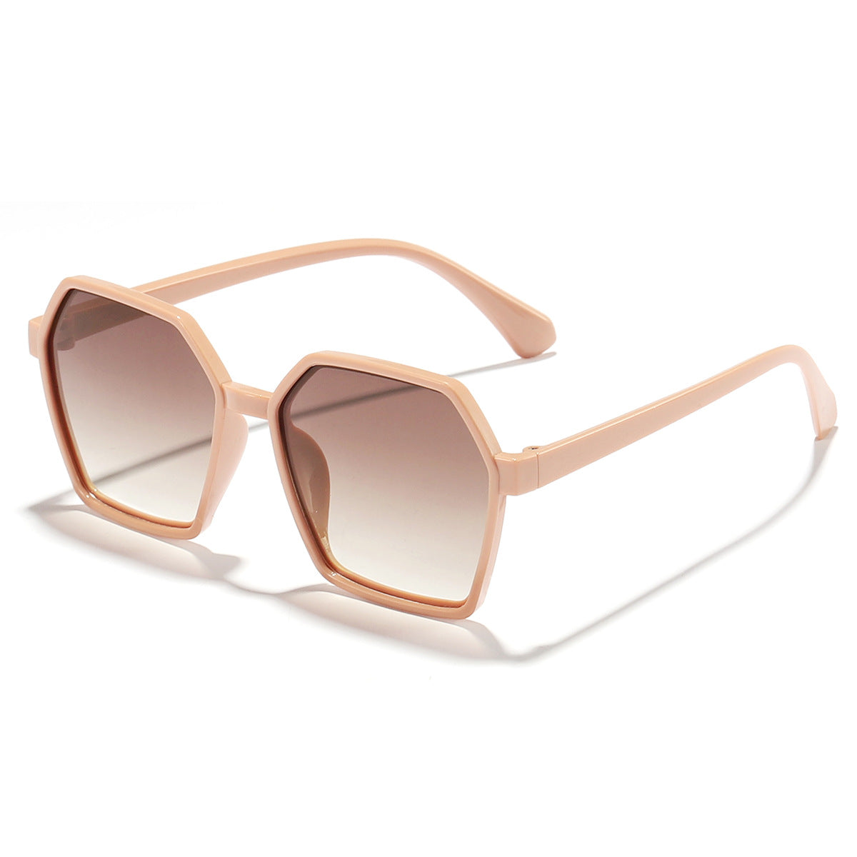 Damen elegante Sonnenbrille im modernen Hexagon-Design Karnz