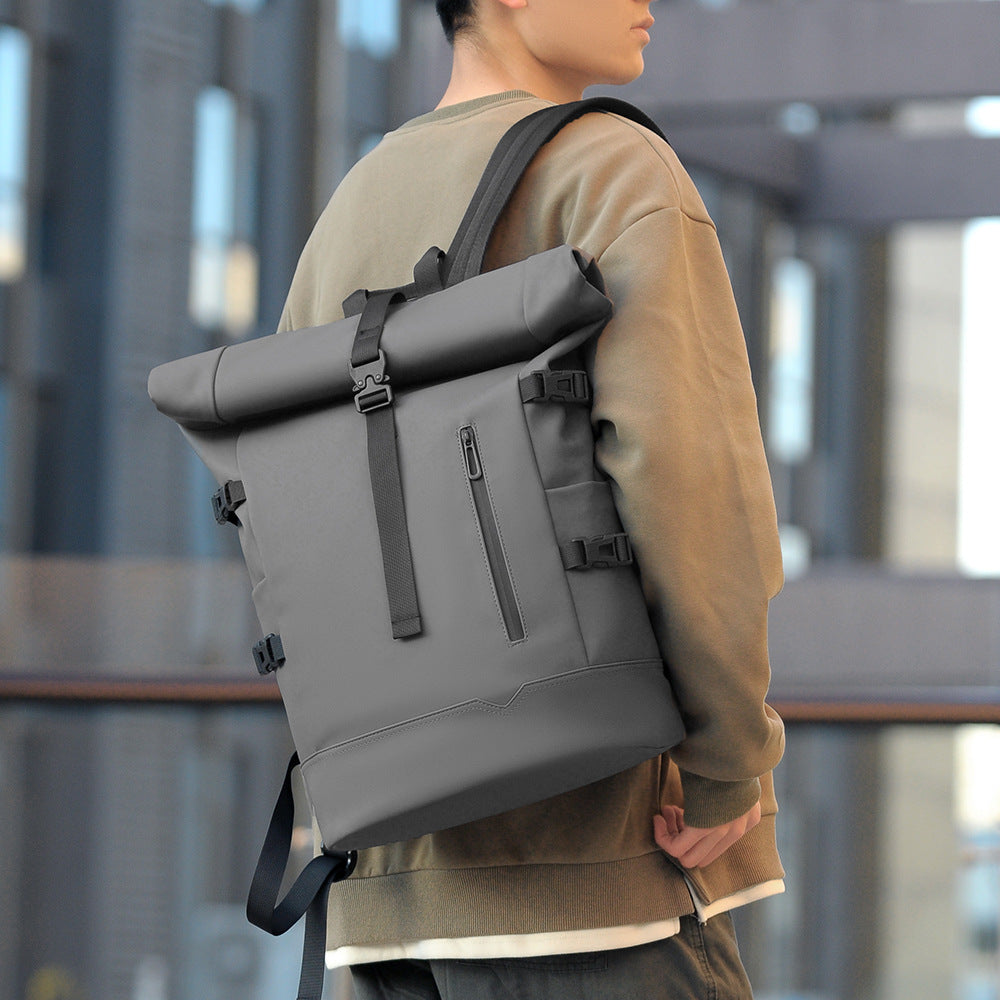 Stylischer Rolltop-Rucksack mit Vielseitigen Organisationsfächern Karnz