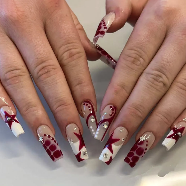 Dekoratives Press-On Nagelset Karnz